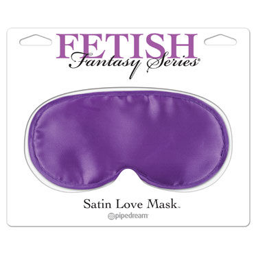 Pipedream Satin Love Mask, фиолетовая, Любовная маска на глаза