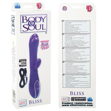 California Exotic Body & Soul Bliss, фиолетовый - Вибратор с USB-зарядкой - купить в секс шопе
