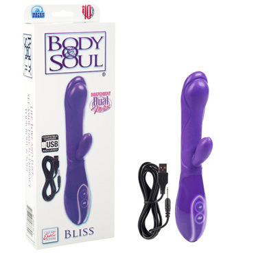 California Exotic Body & Soul Bliss, фиолетовый, Вибратор с USB-зарядкой