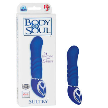 California Exotic Body & Soul Sultry, синий, Рельефный вибратор