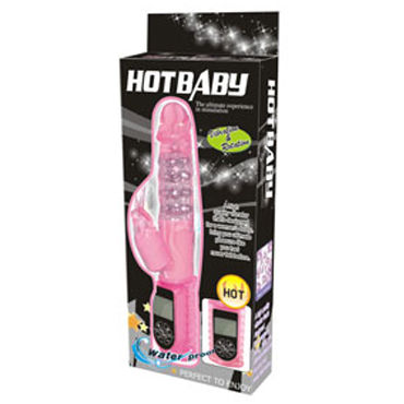 Baile Hot Baby, розовый - Ротатор с LCD-дисплеем - купить в секс шопе