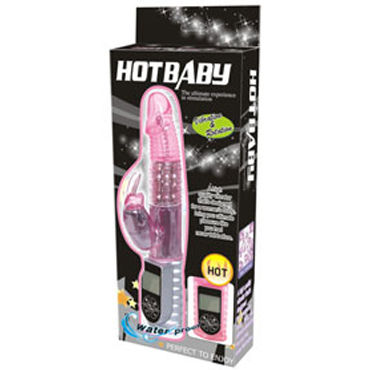 Baile Hot Baby, фиолетовый - Ротатор с LCD-дисплеем - купить в секс шопе