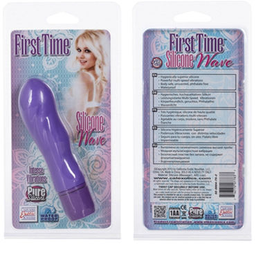 California Exotic First Time Silicone Wave, фиолетовый - Вибромассажер волнообразной формы - купить в секс шопе