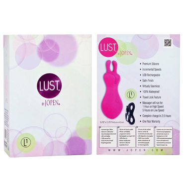 Jopen Lust L1, розовый - Эргономичный стильный вибромассажер - купить в секс шопе