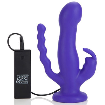 Новинка раздела Секс игрушки - California Exotic Love Rider Triple Riders, фиолетовый