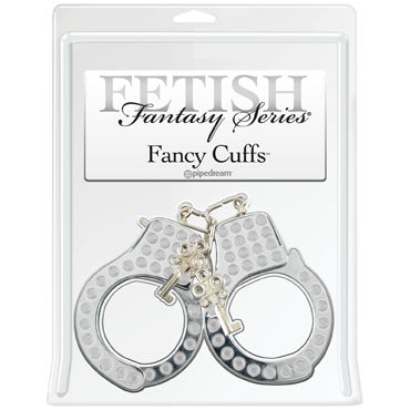 Pipedream Fancy Cuffs, серебристый, Красивые наручники со стразами