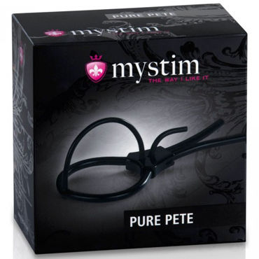 Mystim Pure Pete Corona Strap - Утяжка на пенис для электростимуляции - купить в секс шопе