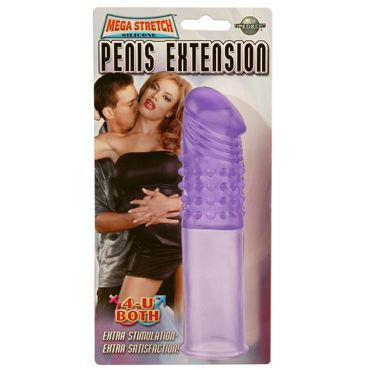 Pipedream Mega Stretch Penis Extension, фиолетовый, Удлиняющая насадка на пенис