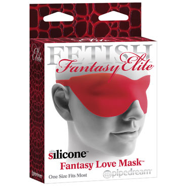 Pipedream Fantasy Love Mask, красная, Маска на застежках