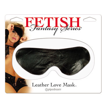 Pipedream Leather Love Mask, Маска на глаза