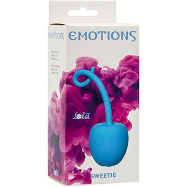 Lola Toys Emotions Sweetie, голубой - Вагинальный шарик в форме яблочка - купить в секс шопе