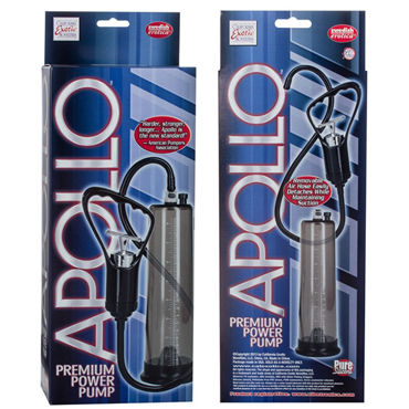 California Exotic Apollo Premium Power Pumps, серая - Вакуумная помпа для мужчин - купить в секс шопе