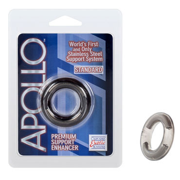 California Exotic Apollo Premium Support Enhancers Standard, серое, Эрекционное кольцо стандартного размера