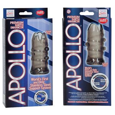 California Exotic Apollo Premium Girth Enhancers, серая - Насадка на пенис - купить в секс шопе