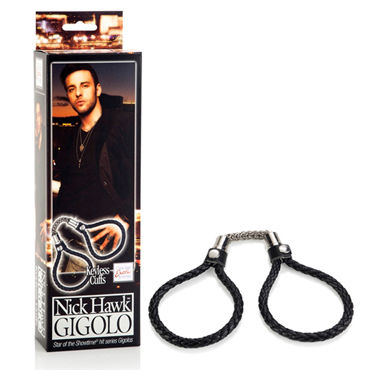 California Exotic Nick Hawk Gigolo Keyless Cuffs, Мягкие и прочные наручники