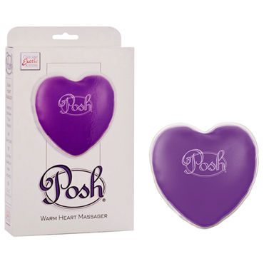 California Exotic Posh Warm Heart Massagers, фиолетовый, Массажер нагревающийся при сгибании диска