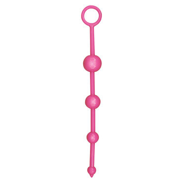 Toy Joy Funky Butt Beads, розовая, Анальная цепочка