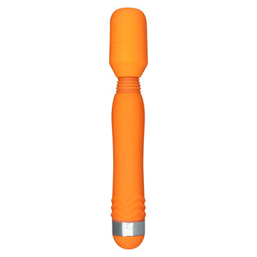 Toy Joy Funky Wand Massager, оранжевый, Вибростимулятор с подвижной головкой