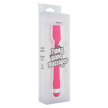 Toy Joy Funky Wand Massager, розовый - фото, отзывы
