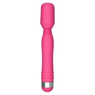 Toy Joy Funky Wand Massager, розовый, Вибростимулятор с подвижной головкой
