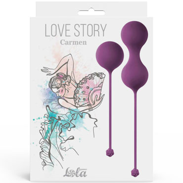 Lola Games Love Story Carmen, фиолетовый, Набор вагинальных шариков 2 + 1