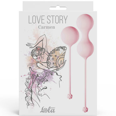 Lola Games Love Story Carmen, розовый, Набор вагинальных шариков 2 + 1