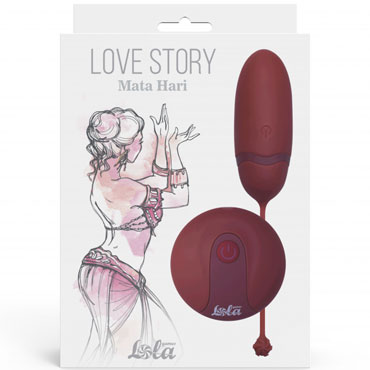 Lola Games Love Story Mata Hari, бордовое, Виброяйцо на пульте управления