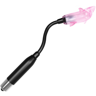 Baile Wizard Magic Wand, черно-Розовый - Универсальный вибростимулятор с насадками - купить в секс шопе