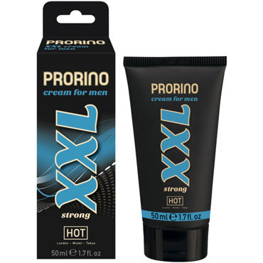 Hot Prorino XXL Strong, 50 мл, Массажный крем для повышения потенции