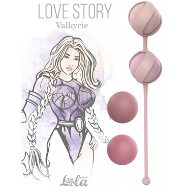 Lola Love Story Valkyrie, розовые, Набор сменных вагинальных шариков