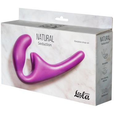 Lola Natural Seduction, фиолетовый, Безремневой анальный страпон