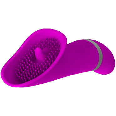 Baile Pretty Love Rudolf, фиолетовый - Клиторальный вибростимулятор с мягкими усиками - купить в секс шопе
