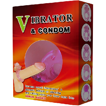 Новинка раздела Секс игрушки - Baile Vibrator & Condom Pink Bear, розовое
