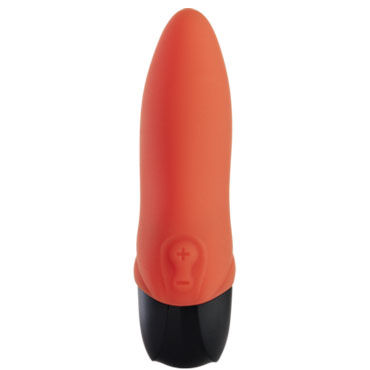 Fun Factory Flash, оранжевый - Стильный компактный вибратор со стимуляцией клитора - купить в секс шопе