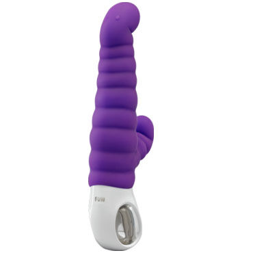 Fun Factory Paul & Paulina G4, фиолетовый - Вибратор точки G с клиторальным стимулятором + зарядка - купить в секс шопе