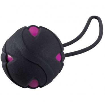 Fun Factory Smartballs Uno, черный - Вагинальный шарик со смещенным центром тяжести - купить в секс шопе