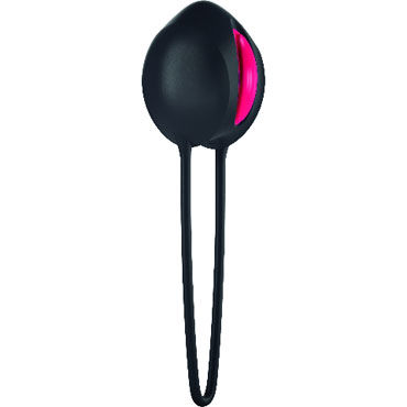 Fun Factory Smartball Uno, черно-красный, Вагинальный шарик со смещенным центром тяжести