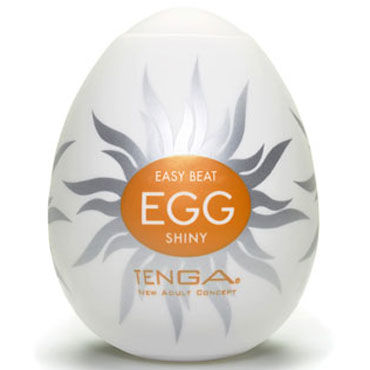 Tenga Egg Shiny, Одноразовый мастурбатор с рельефом в виде солнечных лучей