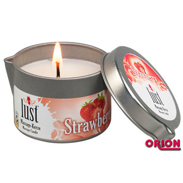 Lust Strawberry, 50 мл, Массажная свеча с ароматом клубники