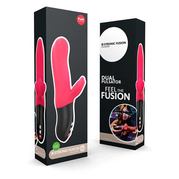 Fun Factory Bi Stronic Fusion, красный - Мощный вибратор-пульсатор - купить в секс шопе