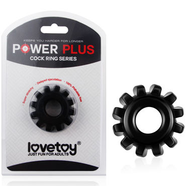 LoveToy Power Plus, черное, Эрекционное кольцо на пенис