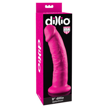 Pipedream 9" Dillio, розовый, Реалистичный фаллоимитатор на присоске