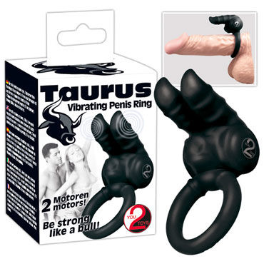 You2Toys Taurus Penisring, черное, Эрекционное кольцо