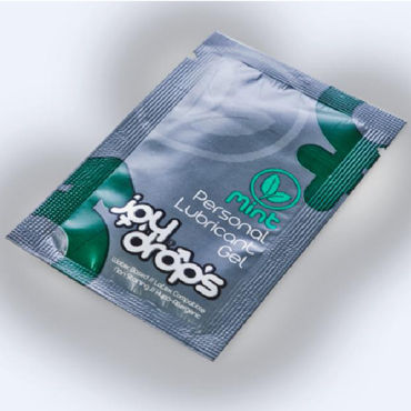 JoyDrops Mint Personal Lubricant Gel, 5 мл, Смазка со вкусом мяты
