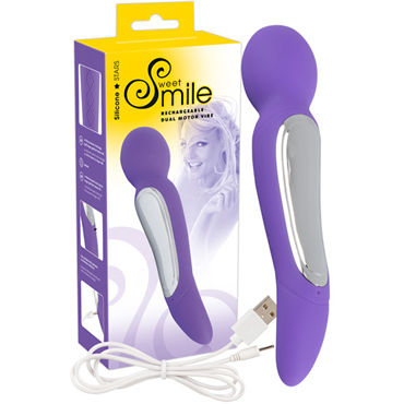 Smile Rechargeable Dual Motor Vibe, фиолетовый, Вибратор-массажер перезаряжаемый