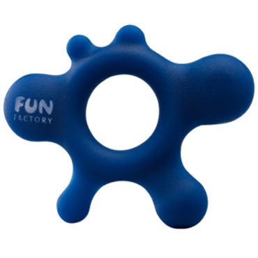 Fun Factory LoveRing Rain, синий, Эрекционное кольцо оригинальной формы