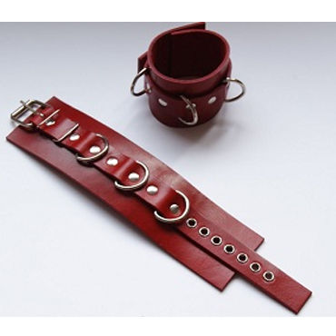 Beastly наручники, красные, С металлической фурнитурой