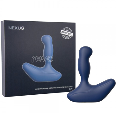 Nexus Revo, синий, Вибромассажер простаты с вращающейся головкой обновленный