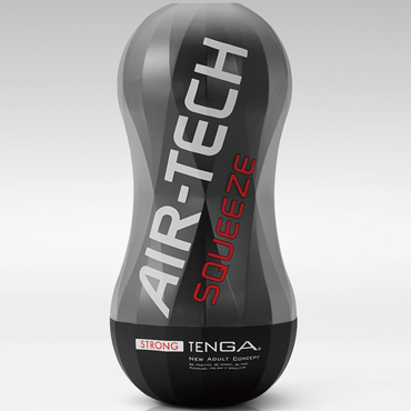 Tenga Air-Tech Squeeze Strong, черный, Строгий мастурбатор для сильных ощущений