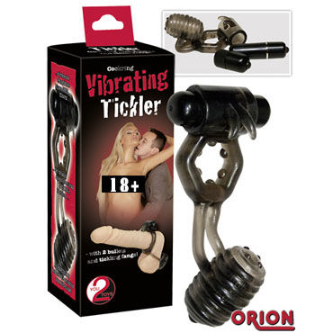 Tickler Cockring черный, Эрекционное кольцо с вибрацией